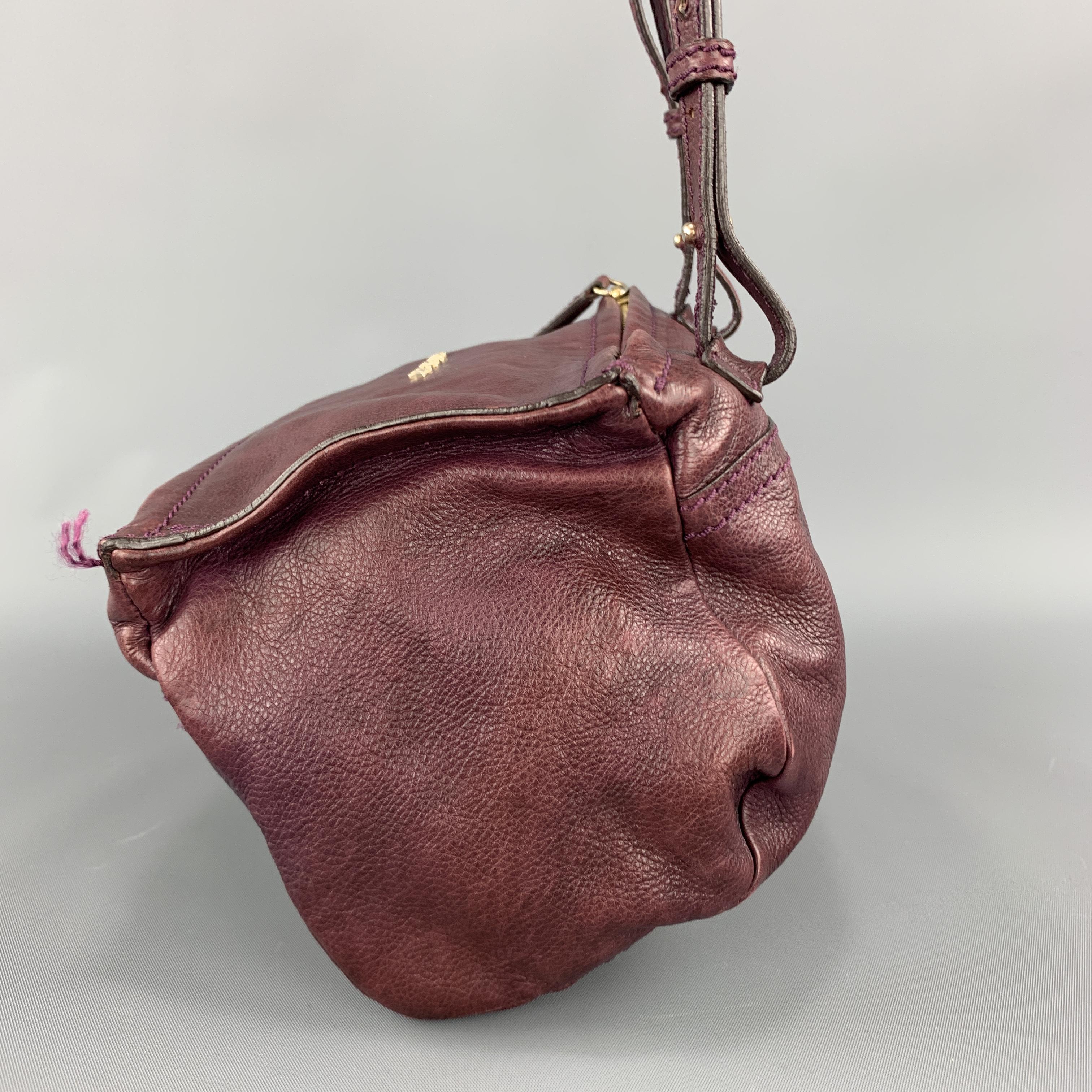 GIVENCHY Purple Leather Cross Pandora Body Handbag 1