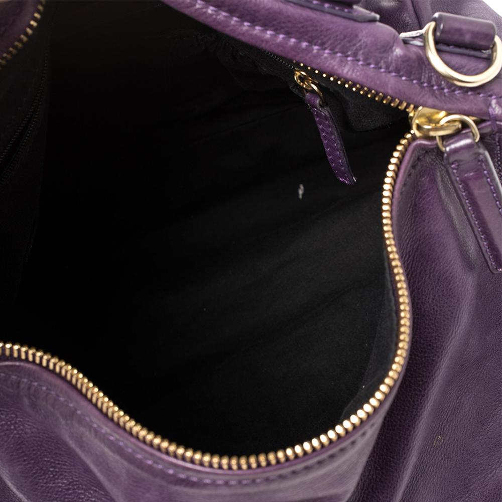 Givenchy Purple Leather Large Pandora Shoulder Bag 3