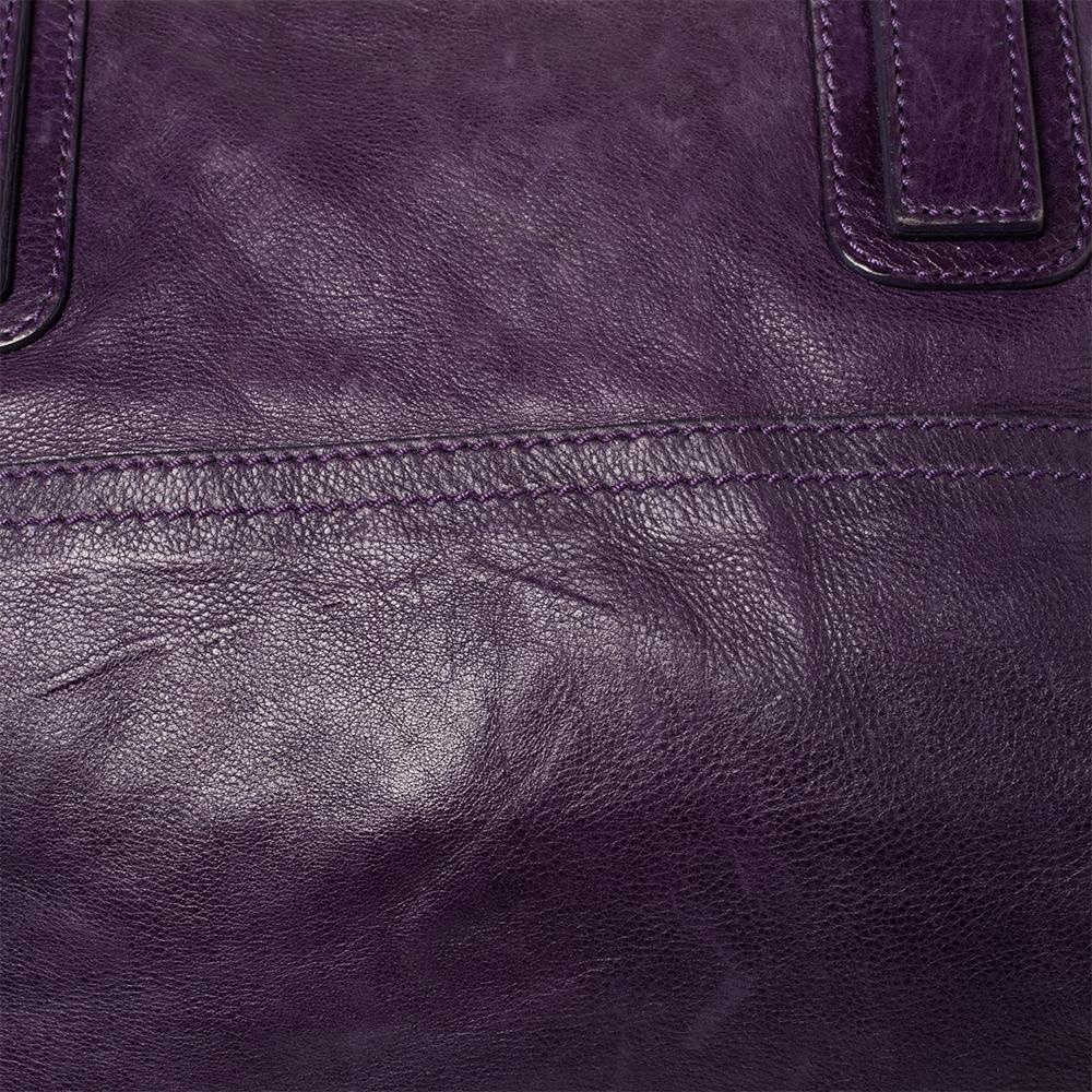 Givenchy Purple Leather Large Pandora Shoulder Bag 4