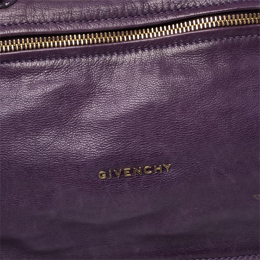 Givenchy Purple Leather Large Pandora Shoulder Bag 5