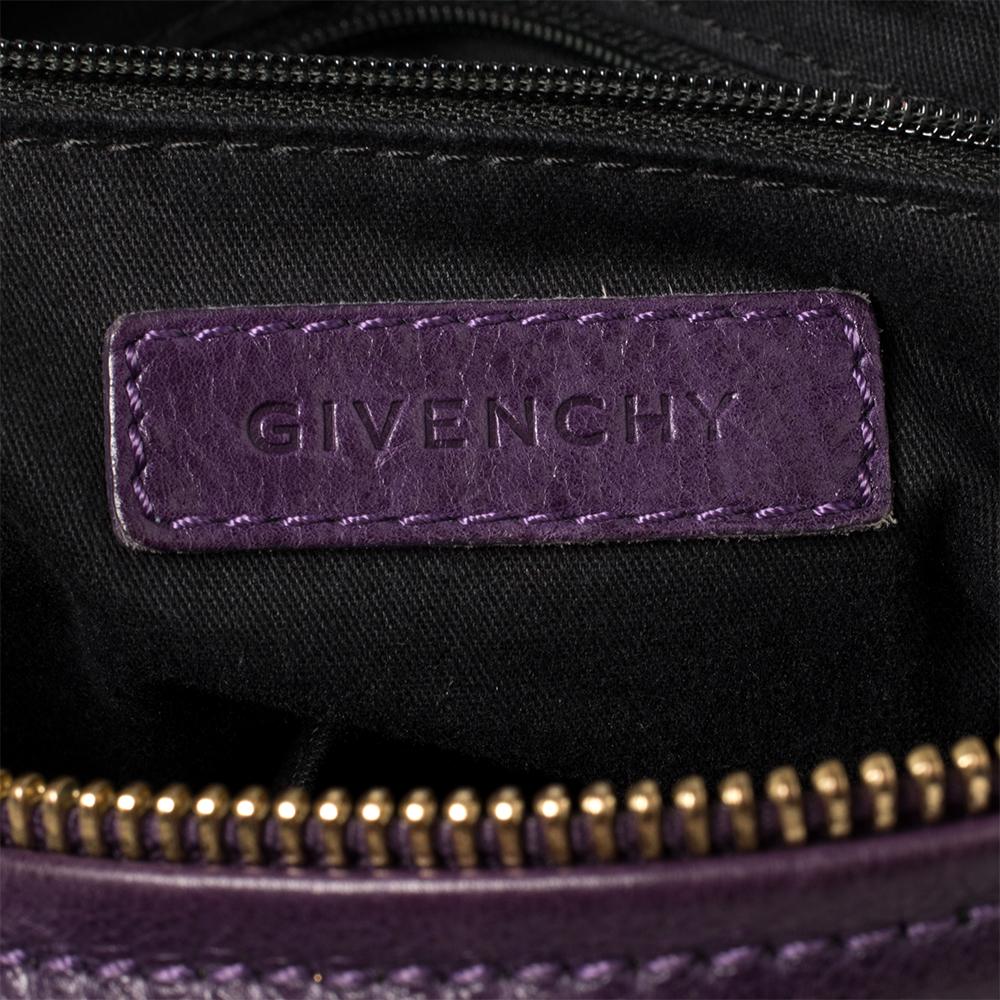 Givenchy Purple Leather Large Pandora Shoulder Bag 2