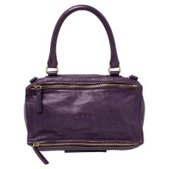 Givenchy Purple Leather Large Pandora Shoulder Bag