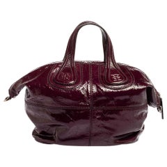 Sac à main Givenchy en cuir verni violet - Petit rossignol - Top Handle