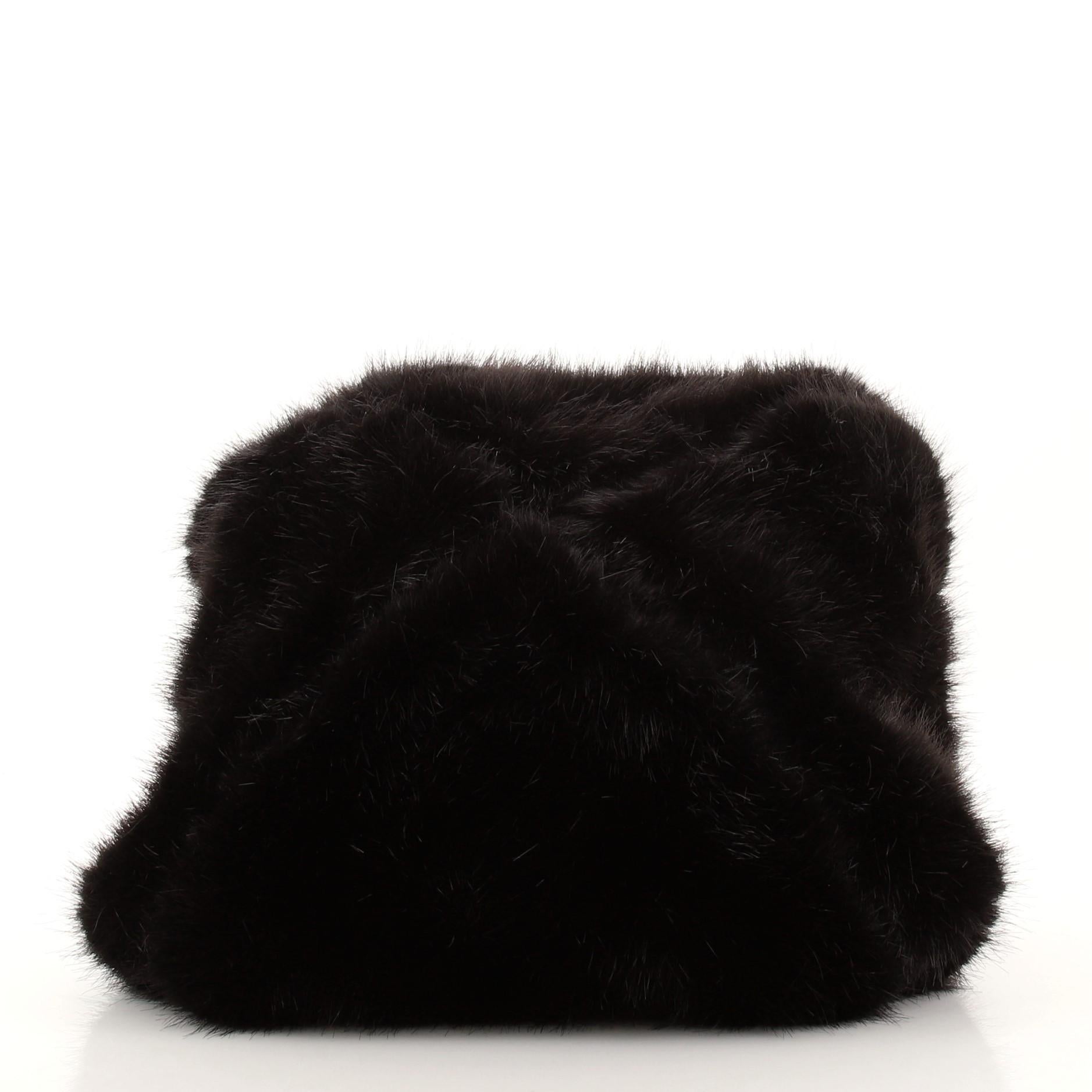 faux fur handbag