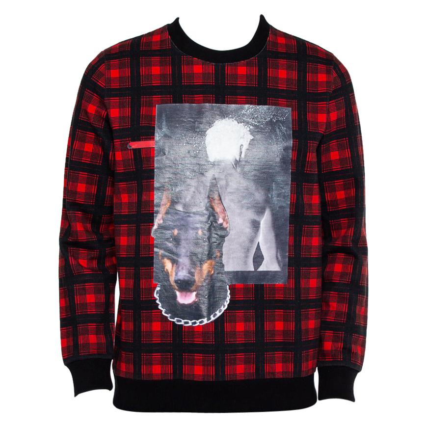 Givenchy Red and Black Cotton Tartan 