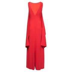 Givenchy Red Crepe Sleeveless Long Dress M