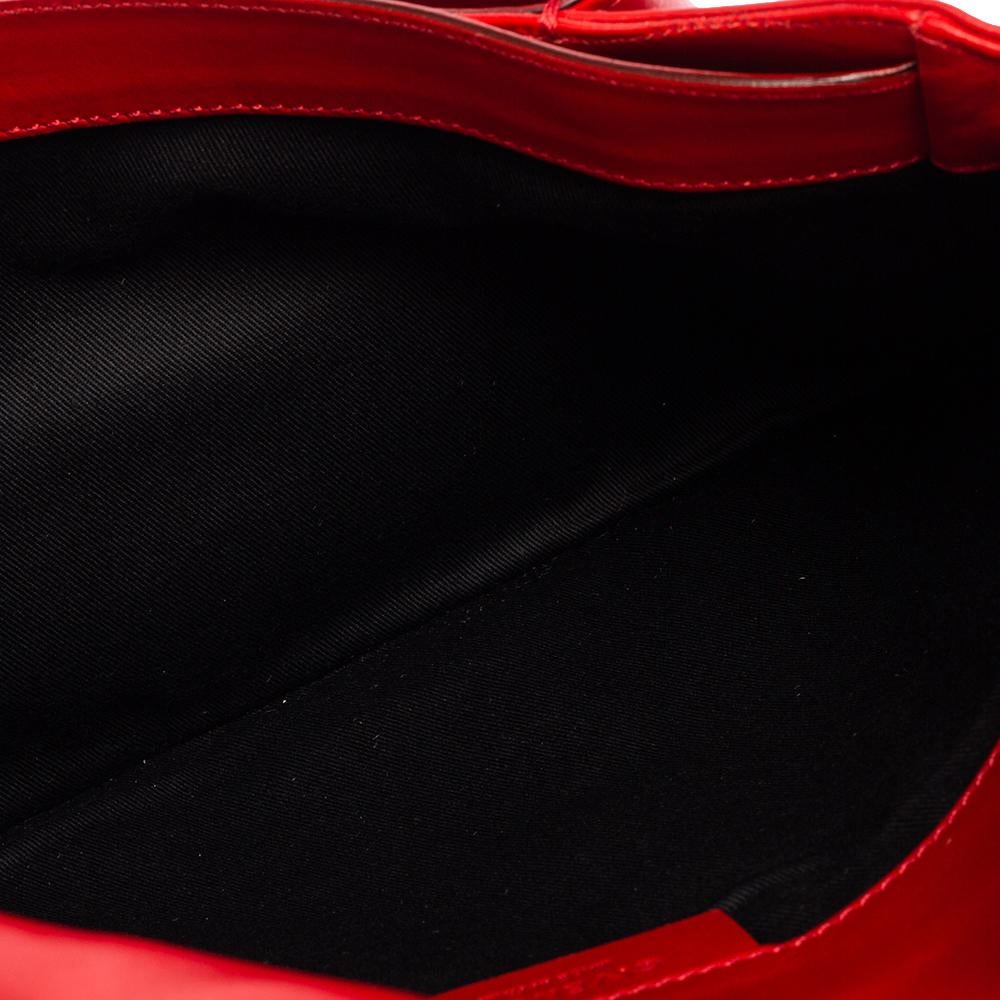 Givenchy Red Leather Antigona Envelope Clutch 1