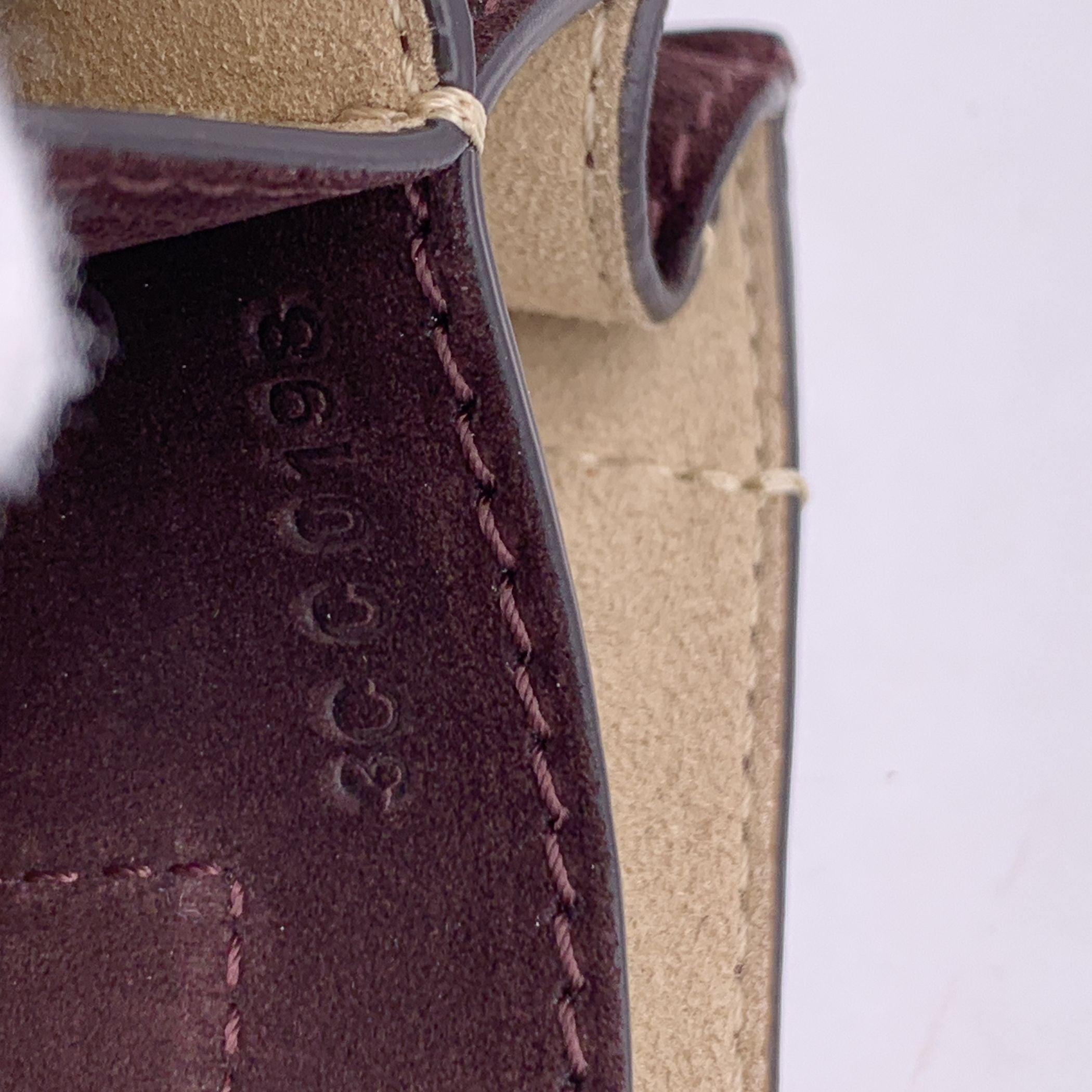 Givenchy Red Leather Brown Suede GV3 Small Flap Shoulder Bag 4