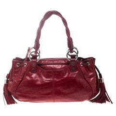 Givenchy Magenta Eel Skin Leather Fringe Shoulder bag, 2009 For Sale at ...