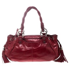 Givenchy Red Leather Drawstring Shoulder Bag