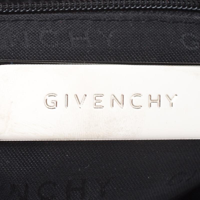 Givenchy - Sac à bandoulière en cuir rouge avec logo en vente 6