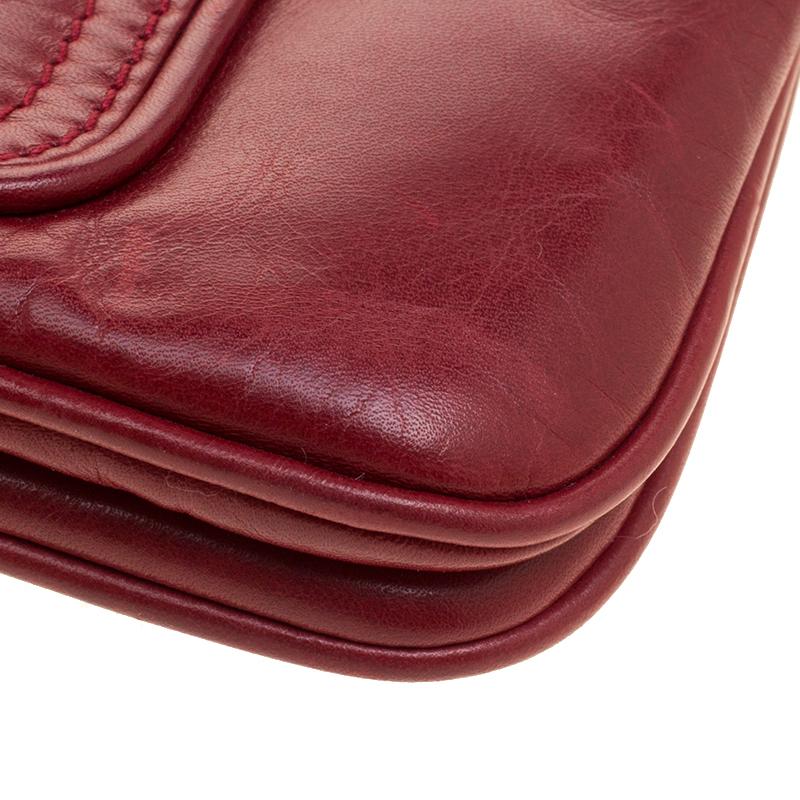 Givenchy Red Leather Logo Shoulder bag 4