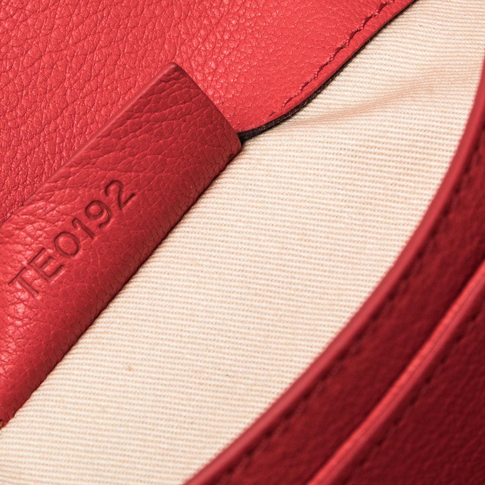 Givenchy Red Leather Medium Antigona Envelope Clutch 8