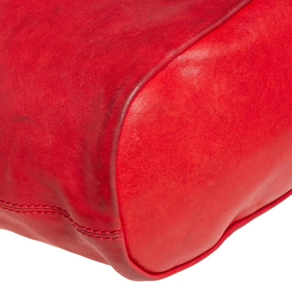 Givenchy Red Leather Medium Nightingale Satchel 4