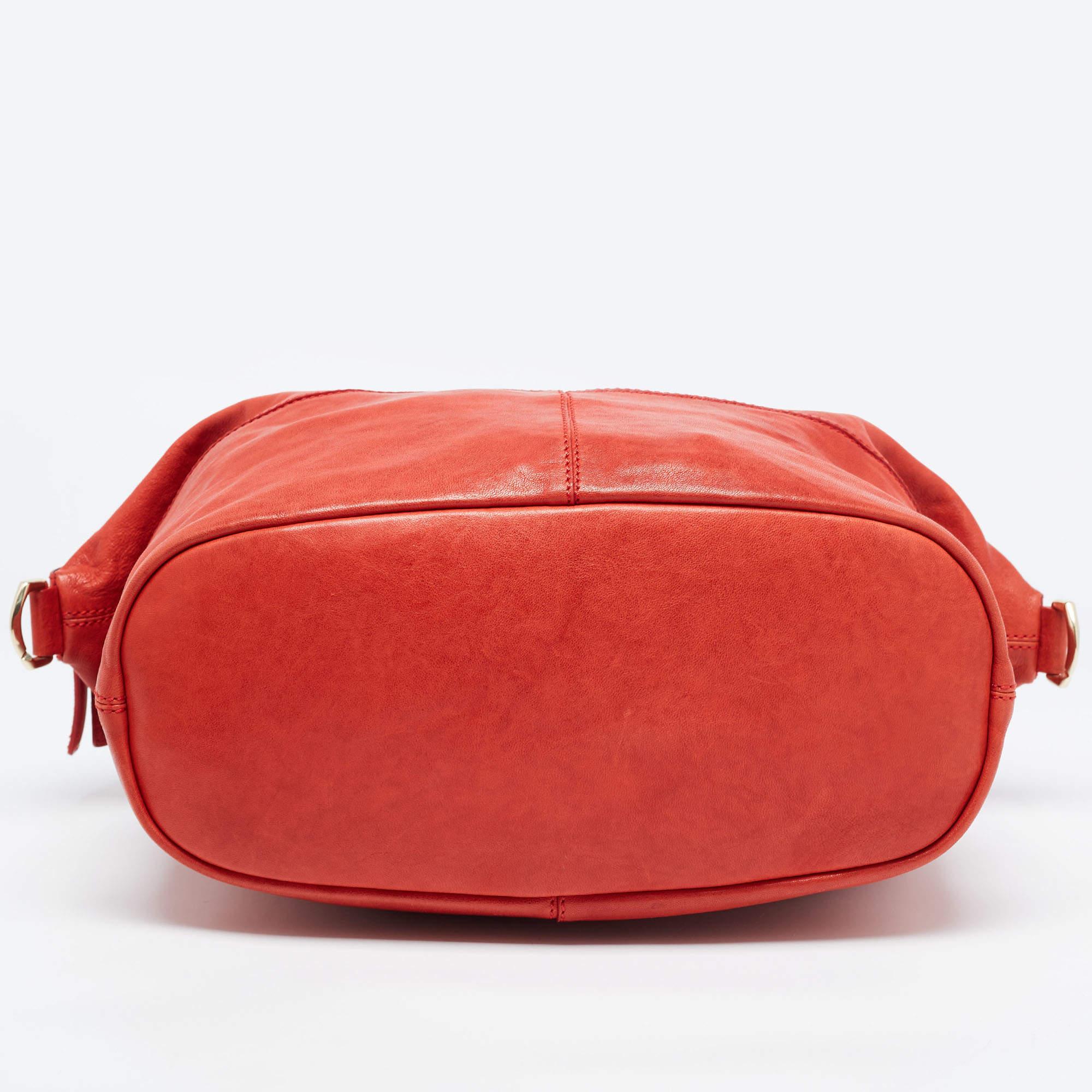 Givenchy Red Leather Medium Nightingale Satchel 8