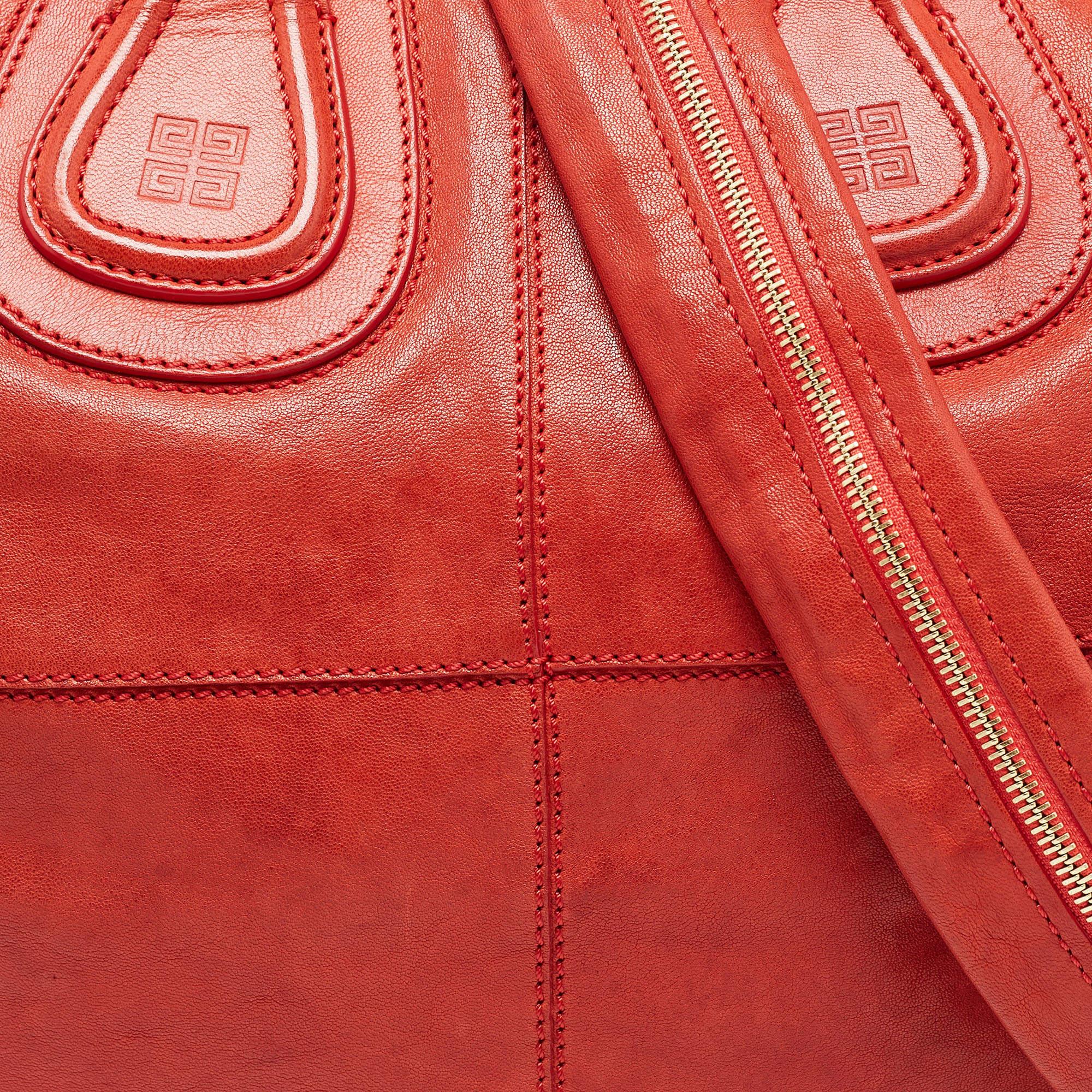 Givenchy Red Leather Medium Nightingale Satchel 1