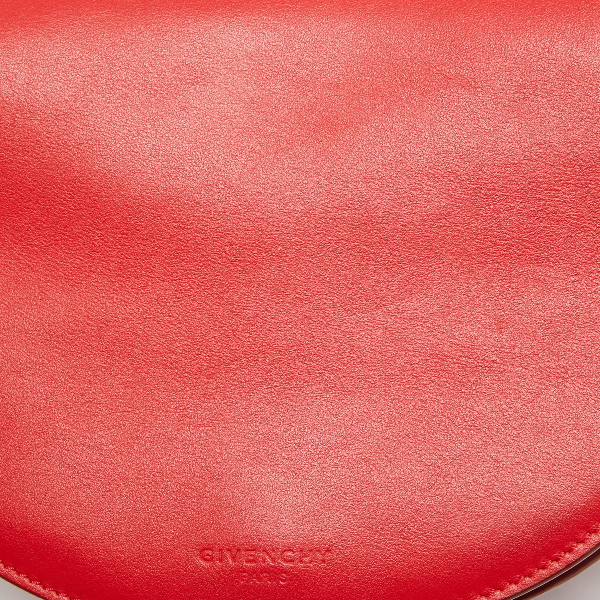 Givenchy Red Leather Mini Infinity Crossbody Bag 1
