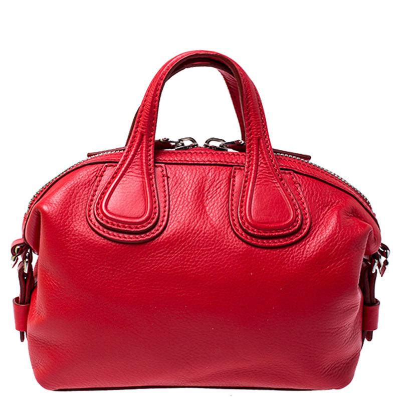 Women's Givenchy Red Leather Mini Nightingale Bag