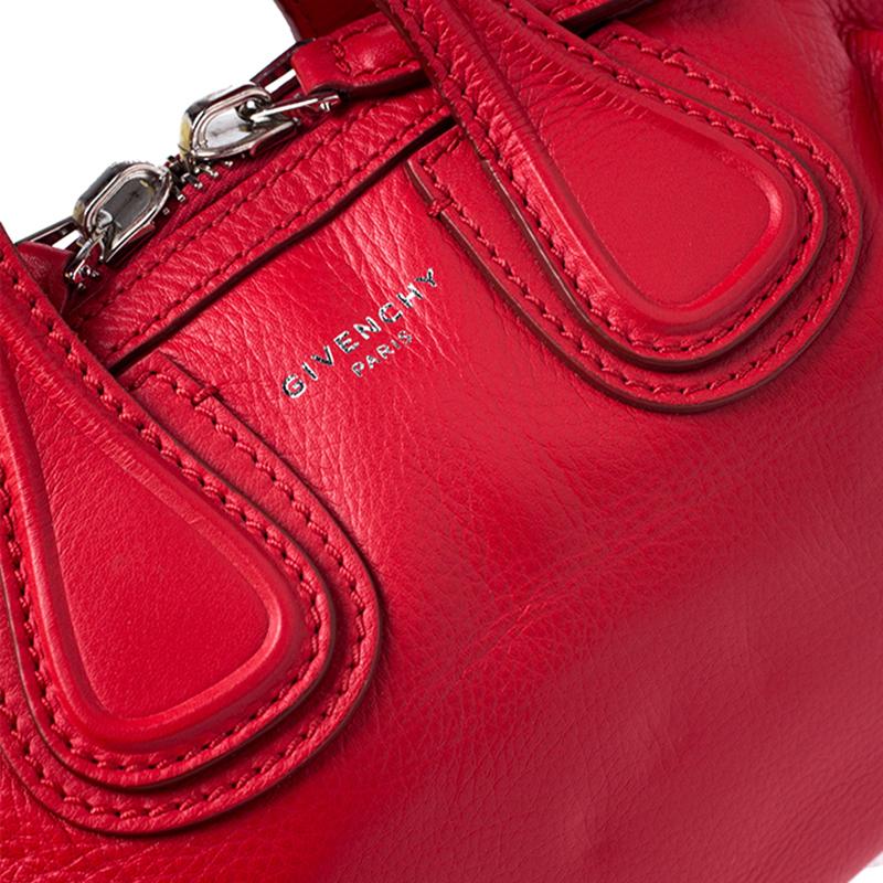 Givenchy Red Leather Mini Nightingale Bag 1