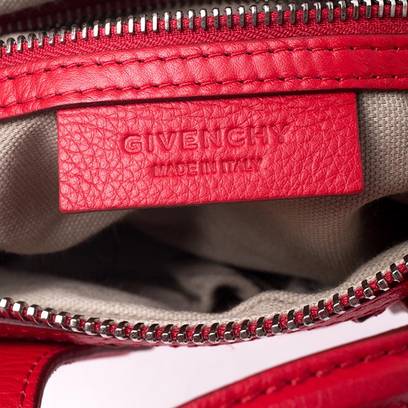 Givenchy Red Leather Mini Nightingale Bag 3