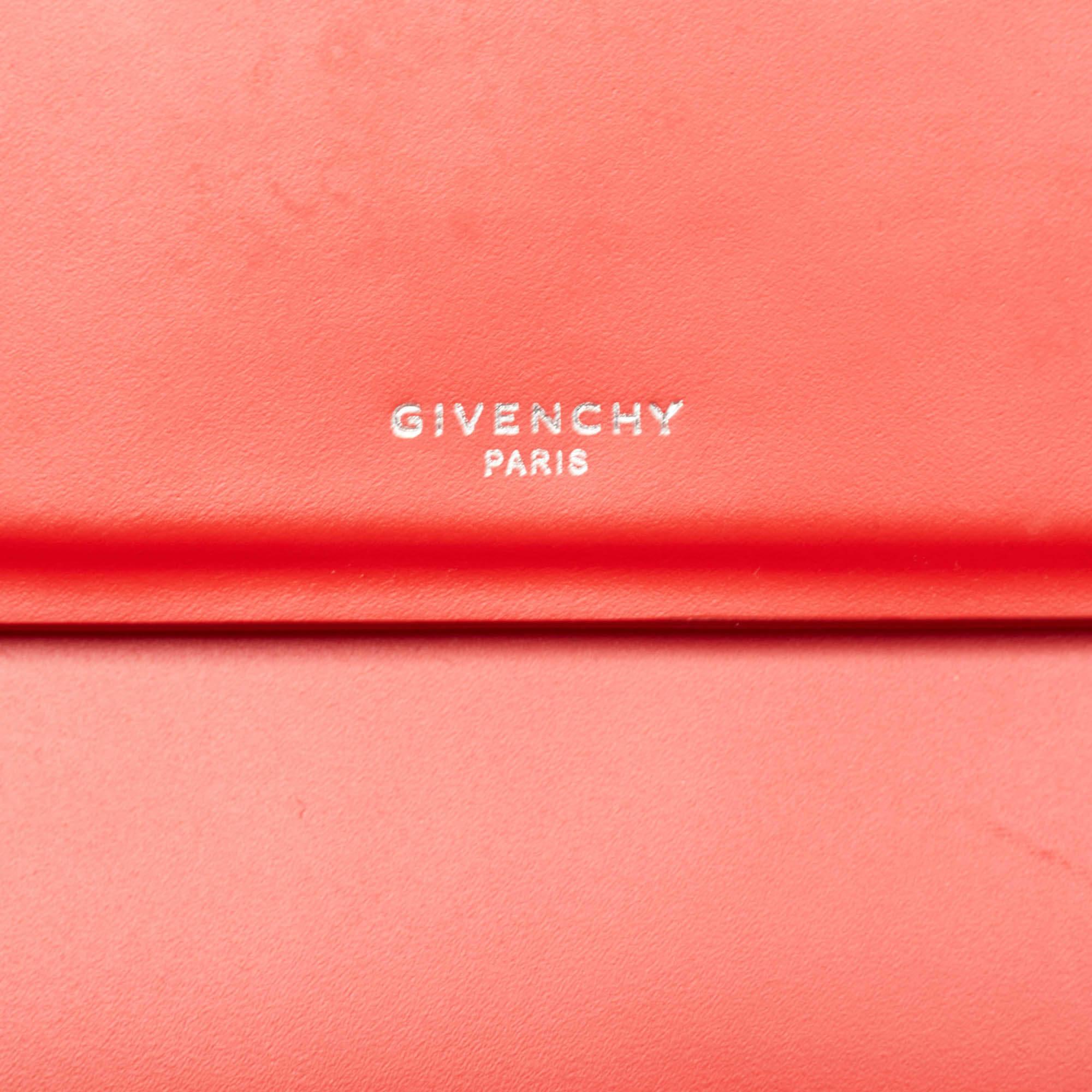 Givenchy Red Leather Nano Horizon Crossbody Bag 4