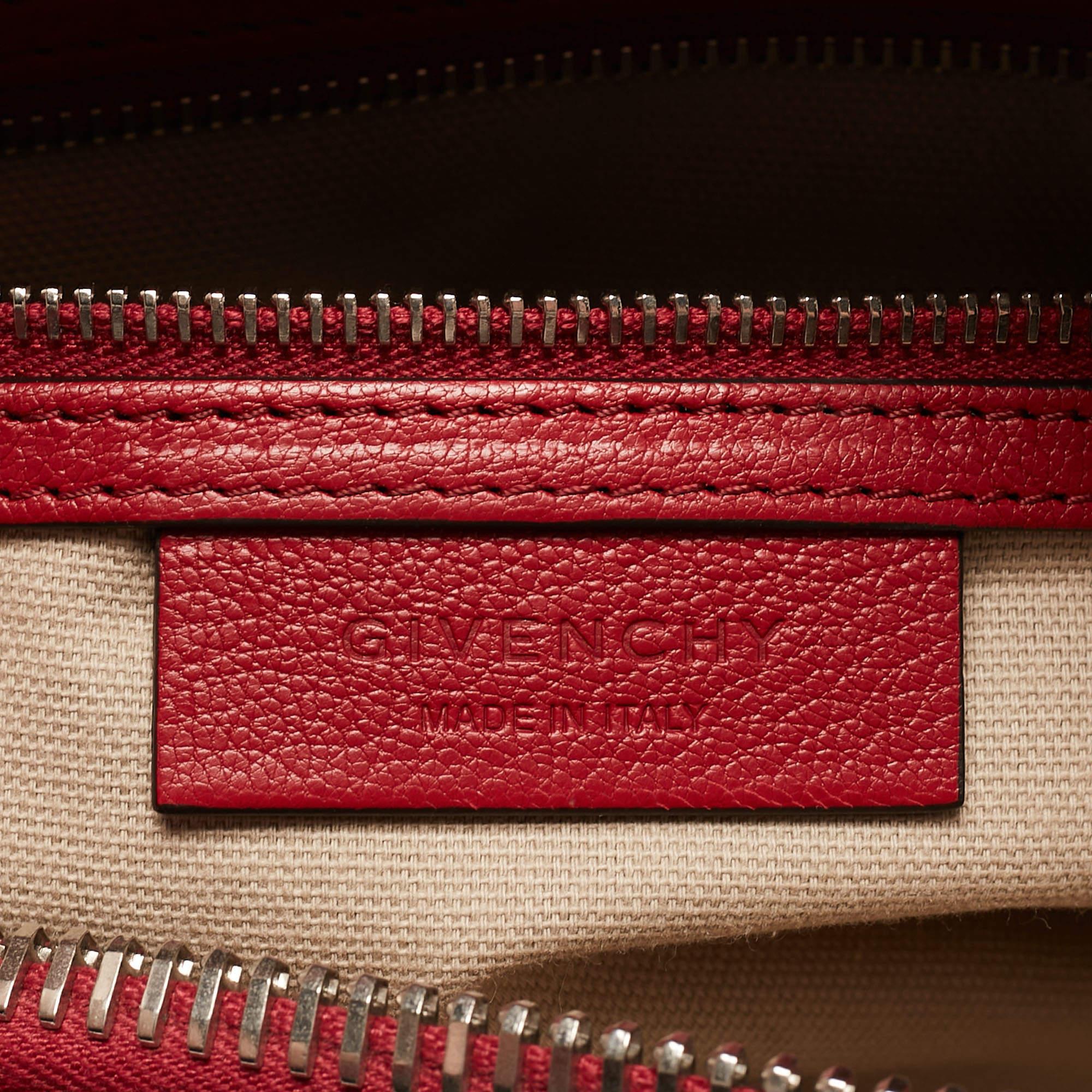 Givenchy Red Leather Small Antigona Satchel 6