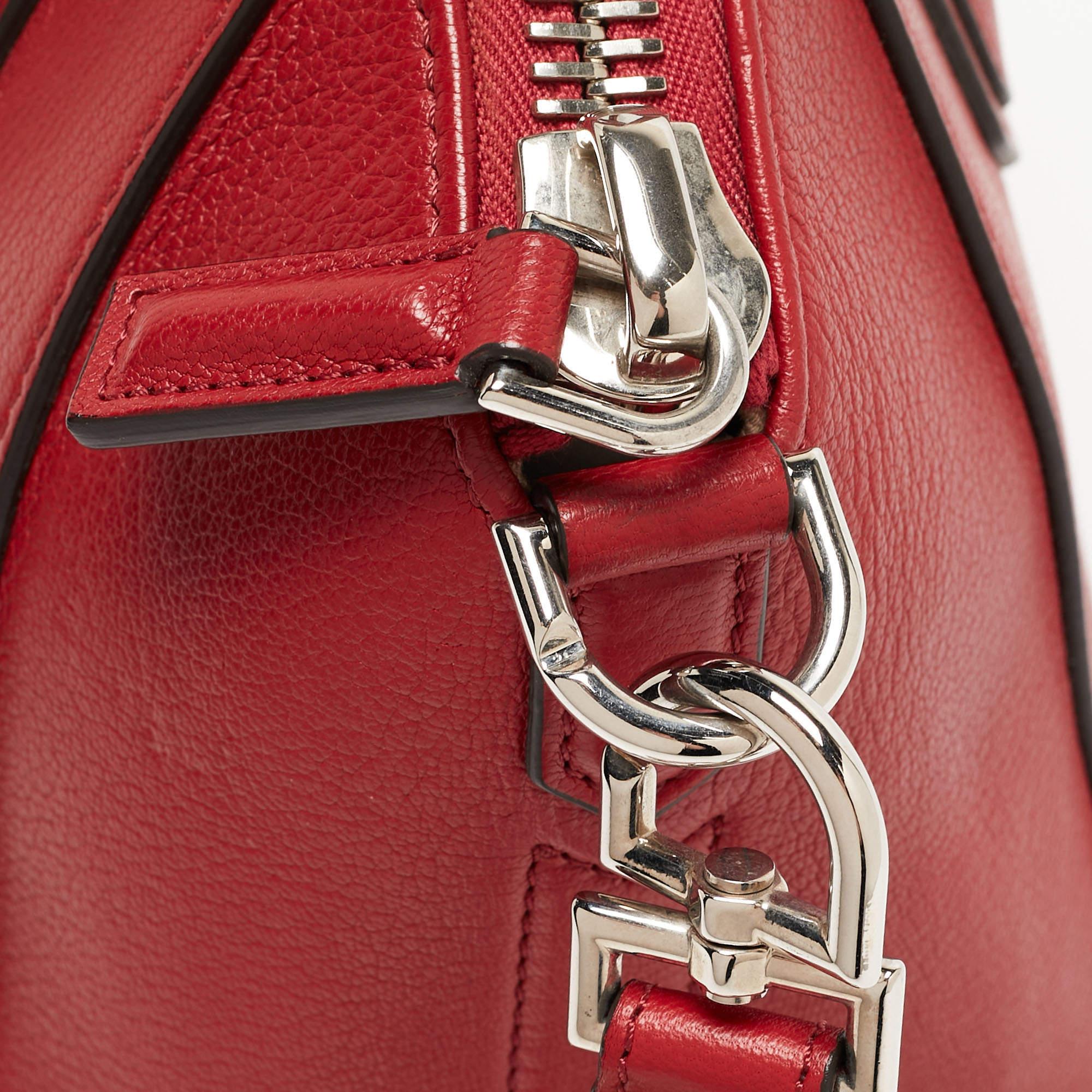 Givenchy Red Leather Small Antigona Satchel 12