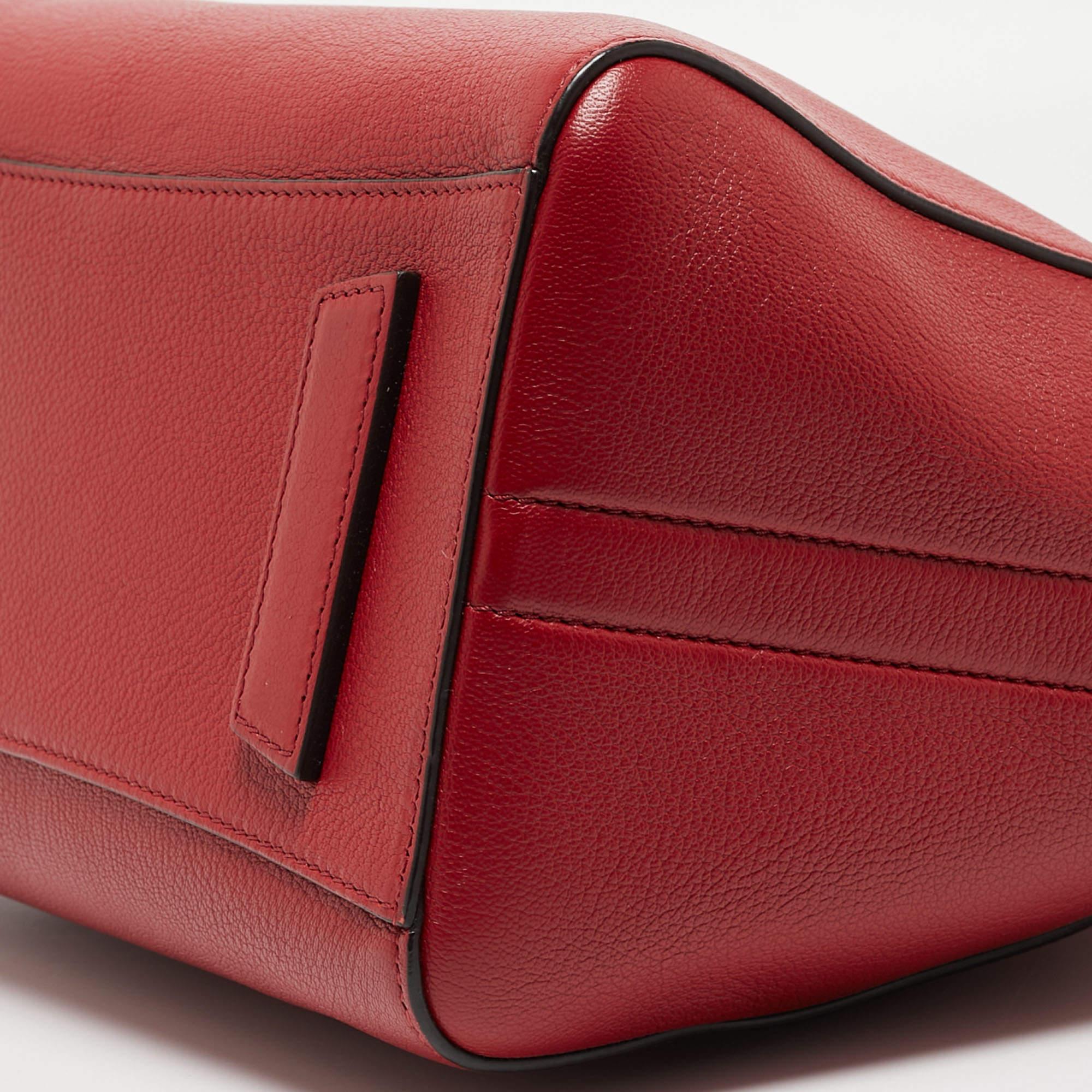 Women's Givenchy Red Leather Small Antigona Satchel