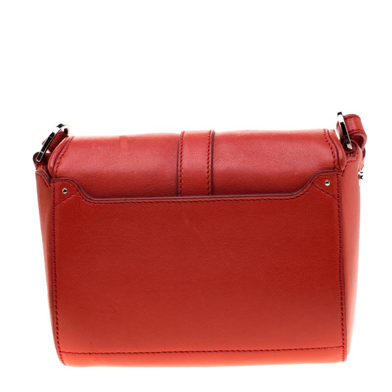 Women's Givenchy Red Leather Small Obsedia Crossbody Bag