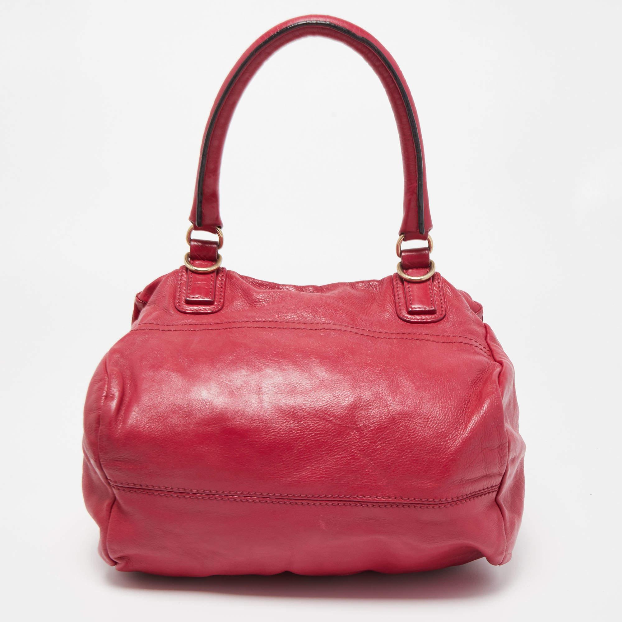 Women's Givenchy Red Leather Small Pandora Bag