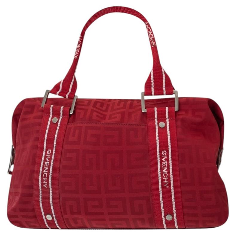 Givenchy RED Monogram Canvas / Leder Tasche im Angebot