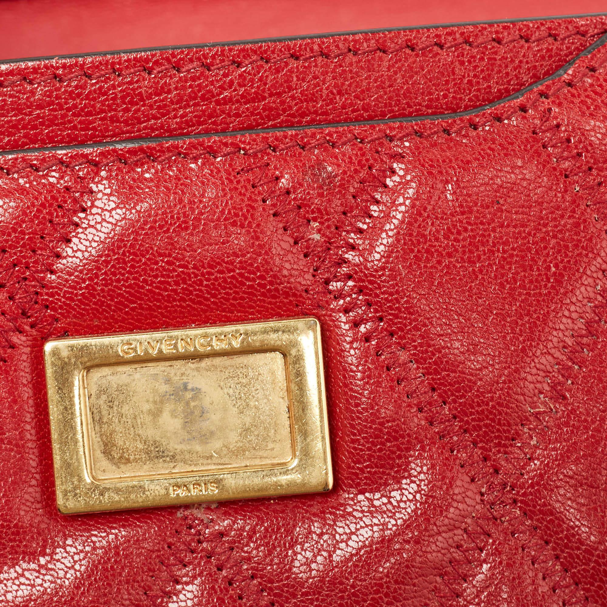 Givenchy Red Quilted Leather Mini Pocket Crossbody Bag 2