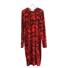 Givenchy Red Rose Print Dress