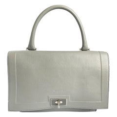Givenchy Resort 2016 Mini Shark Tooth Gray Leather Satchel Bag