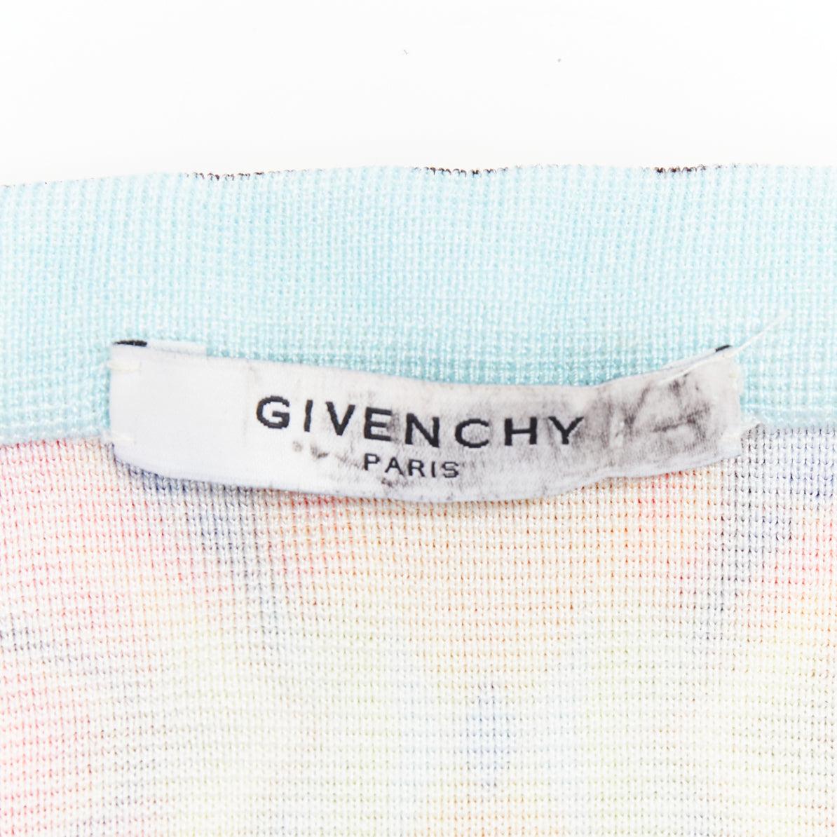 GIVENCHY Riccardo Tisci 2012 Gonna a tubino in tweed bouclè Birds of Paradise in vendita 3