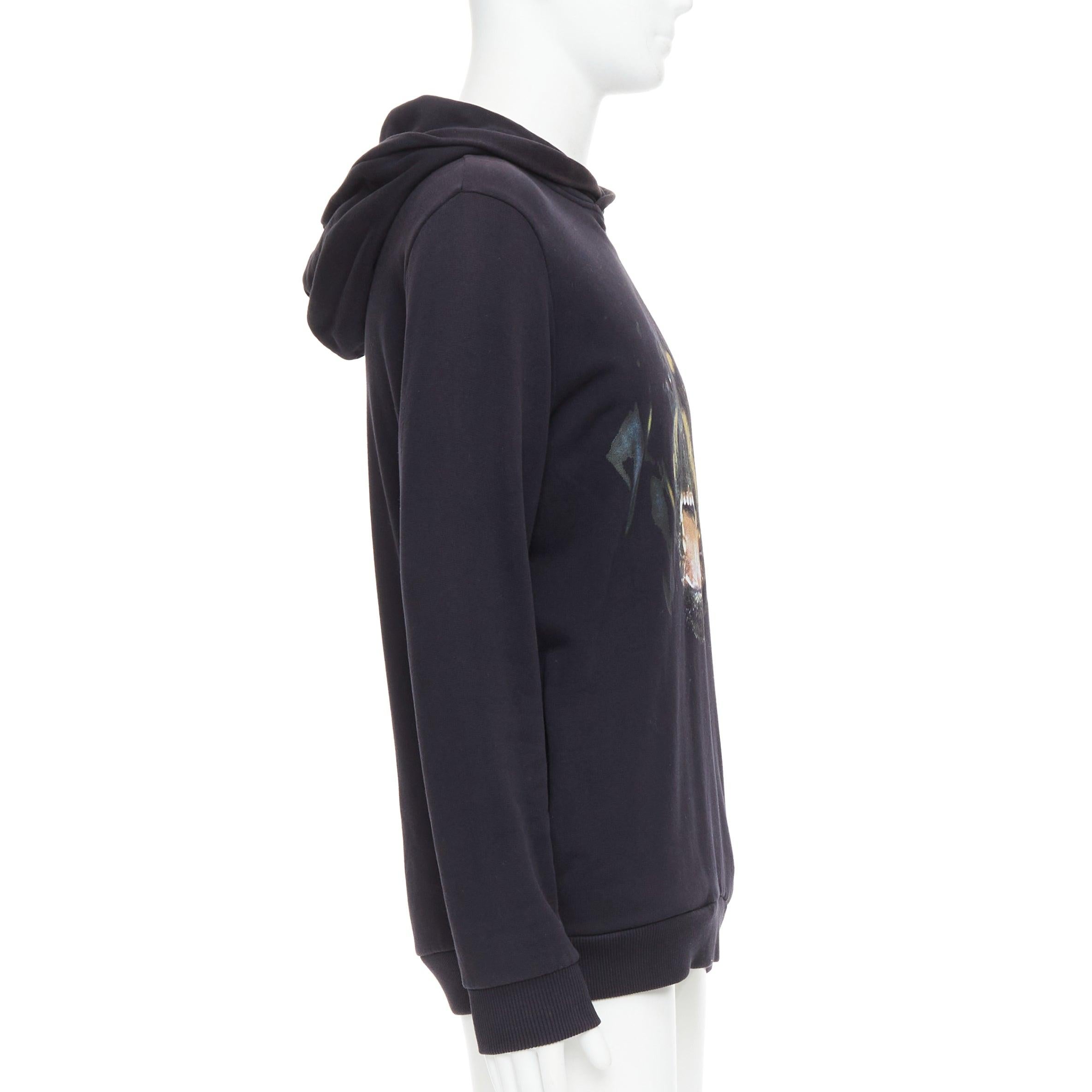 GIVENCHY Riccardo Tisci 2012 Rottweiler cotton hoodie sweatshirt XS In Fair Condition For Sale In Hong Kong, NT