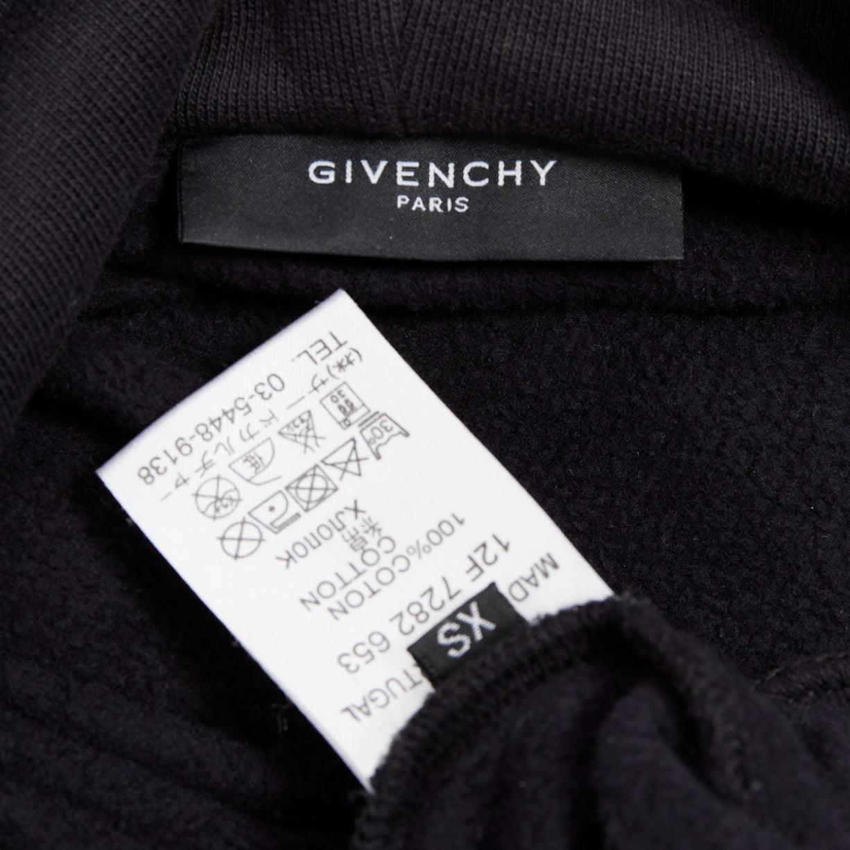 GIVENCHY Riccardo Tisci 2012 Rottweiler cotton hoodie sweatshirt XS For Sale 3