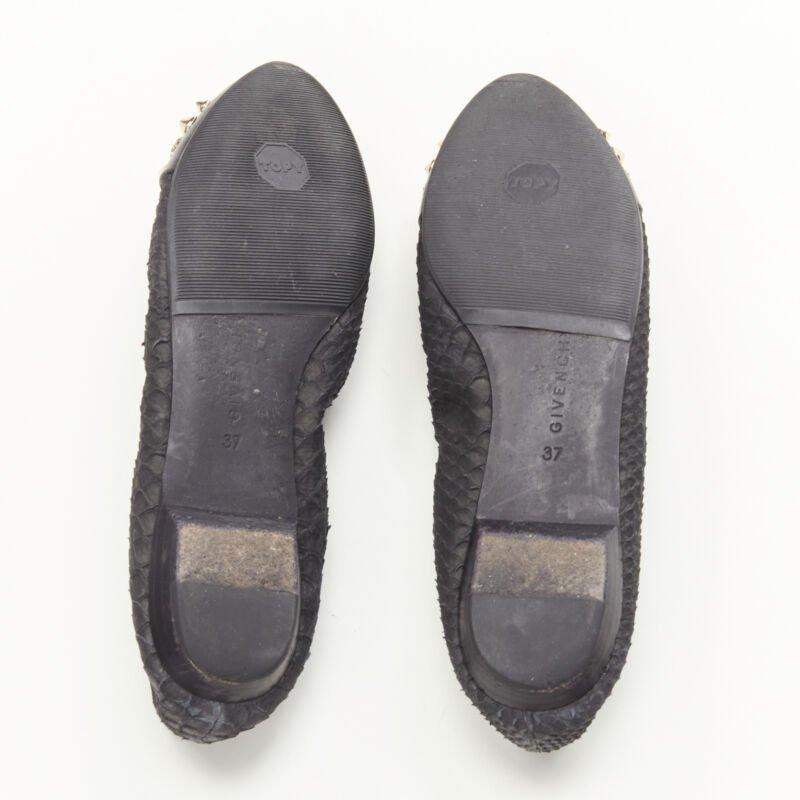 GIVENCHY Riccardo Tisci ballerines à bouts cloutés étoile dorée EU37 en vente 5