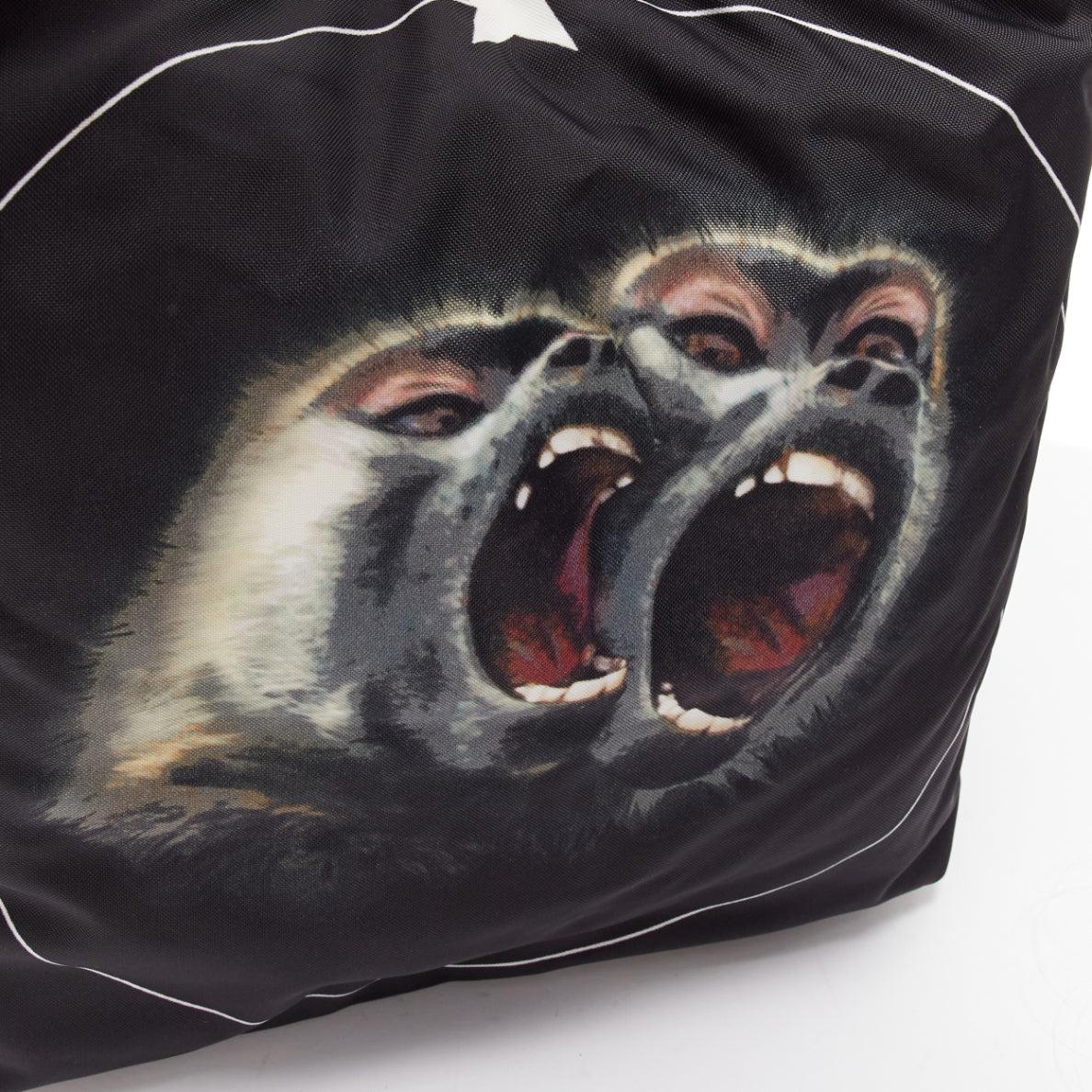 GIVENCHY Riccardo Tisci Monkey Brothers Nightingale nylon leather shoulder bag For Sale 3