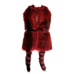 *GIVENCHY* Riccardo Tisci Raccoon Fur Vest—Fall/Winter 2015 Runway NWT FR 38