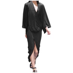 Givenchy Riccardo Tisci SS14 Drapey Dress Black size FR 34 US 2 Crash of Culture