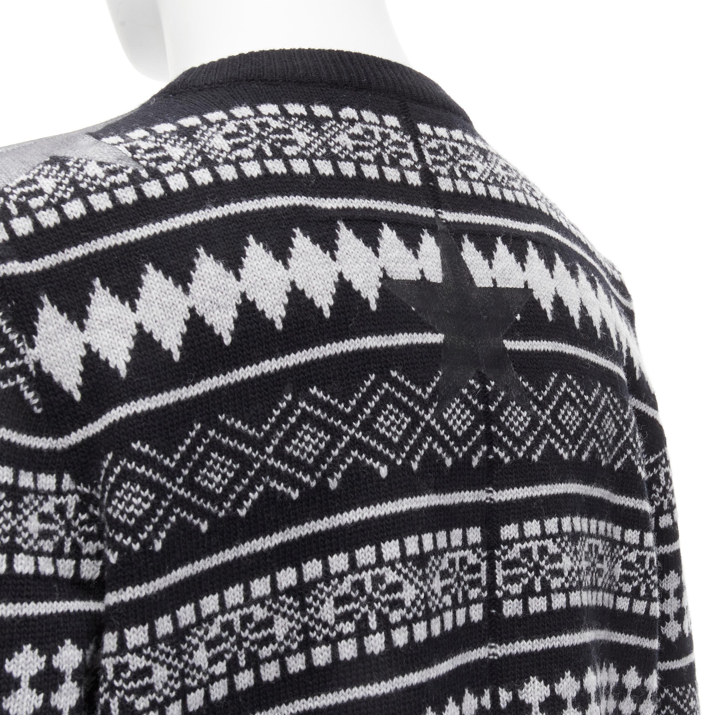 GIVENCHY Riccardo Tisci Pullover mit strukturierten Sternenstreifen und Intarsien, M im Angebot 2