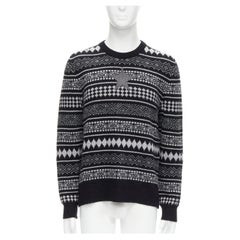 GIVENCHY Riccardo Tisci jersey intarsia rayas estrella texturizado M