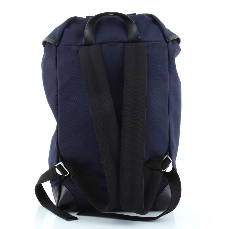 Black Givenchy Rider Backpack Canvas with Leather