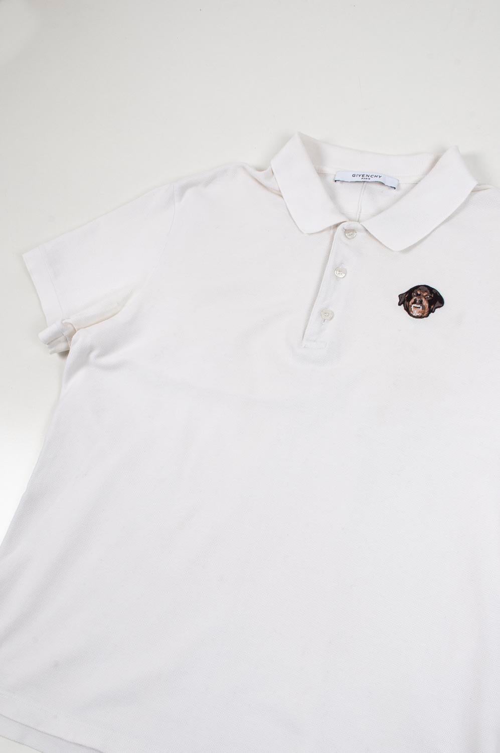 Gray Givenchy Rottweiler Men Polo Shirt Top Size XL, S300 For Sale