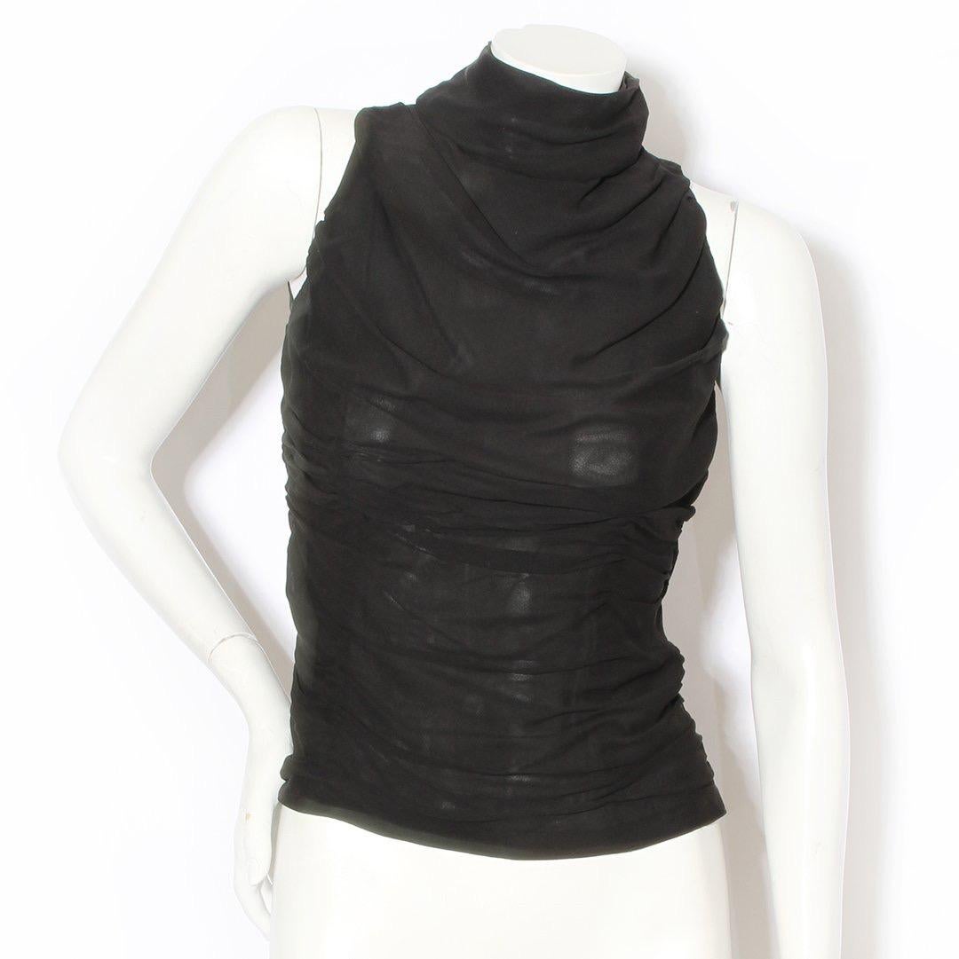 Givenchy Ruched Blouse (McQueen) Circa 90’s - 2000’s In Good Condition In Los Angeles, CA