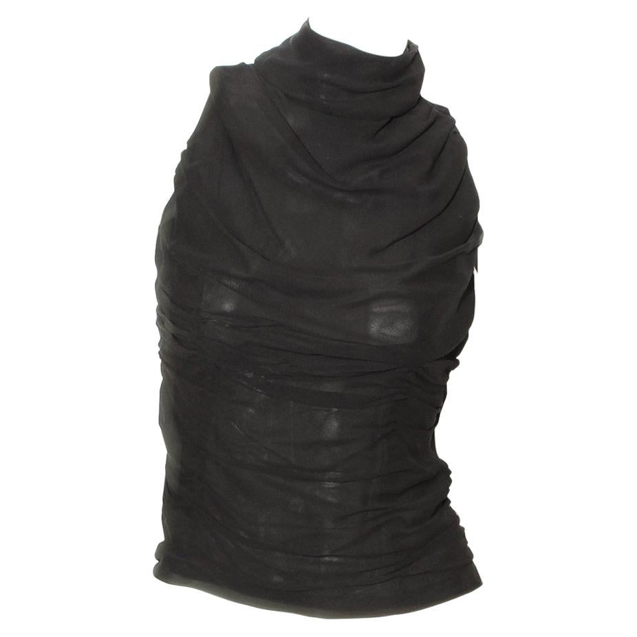 Givenchy Ruched Blouse (McQueen) Circa 90’s - 2000’s at 1stDibs