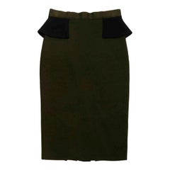 Givenchy Ruffled Stretch-Knit Jersey Skirt 