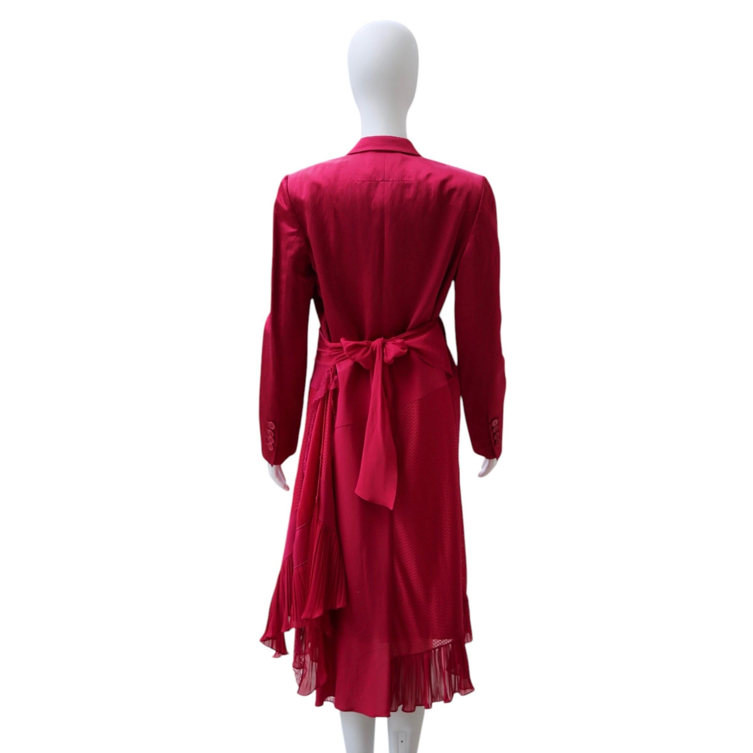 Women's Givenchy Runway Fuchsia Blazer/Dress For Sale