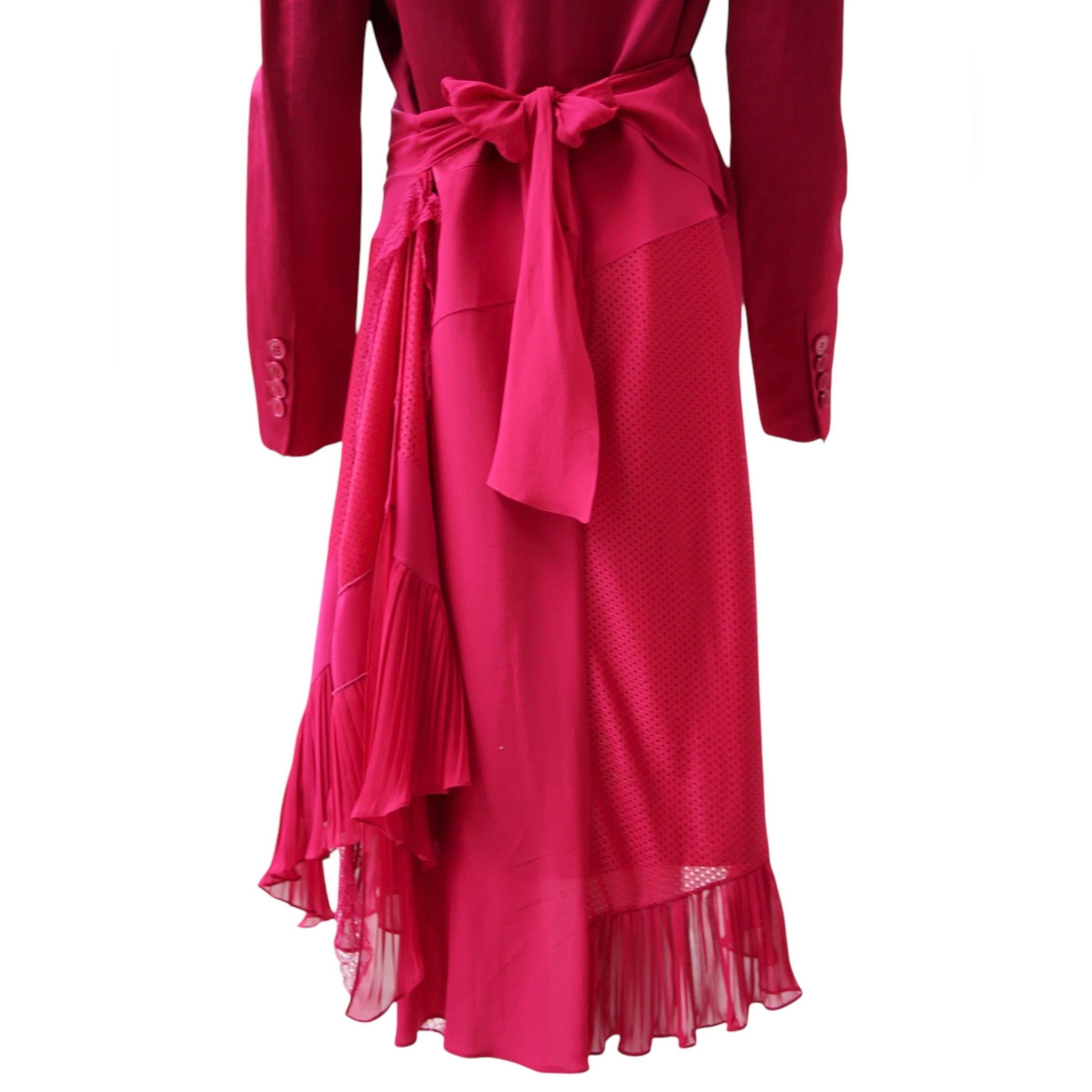 Givenchy Runway Fuchsia Blazer/Dress For Sale 1